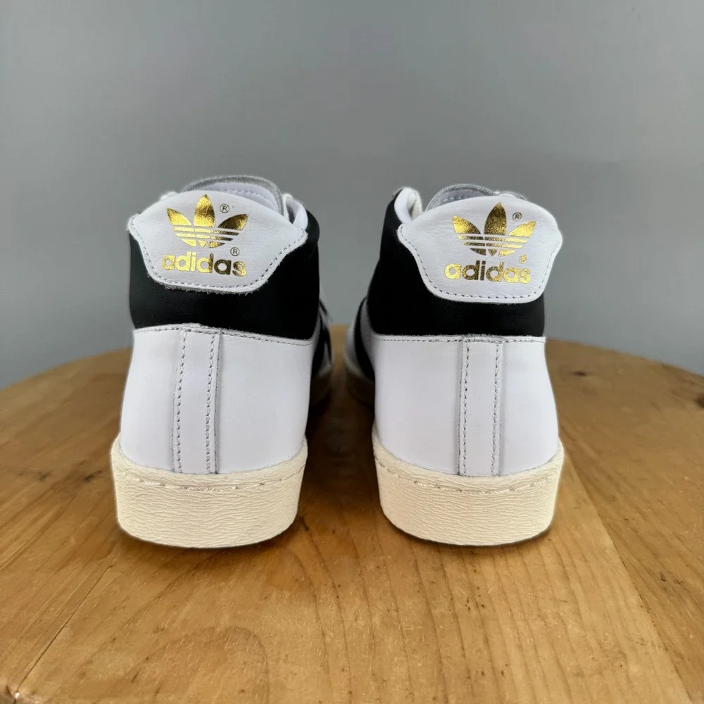Mens 7.5 / Womens 8.5 - Adidas Jabbar High White Black Basketball Shoes NEW
